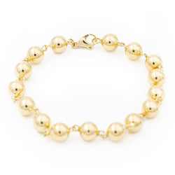 Bracelet Mailles boules en or jaune - Castafiore