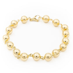 Bracelet Mailles boules en or jaune - Castafiore