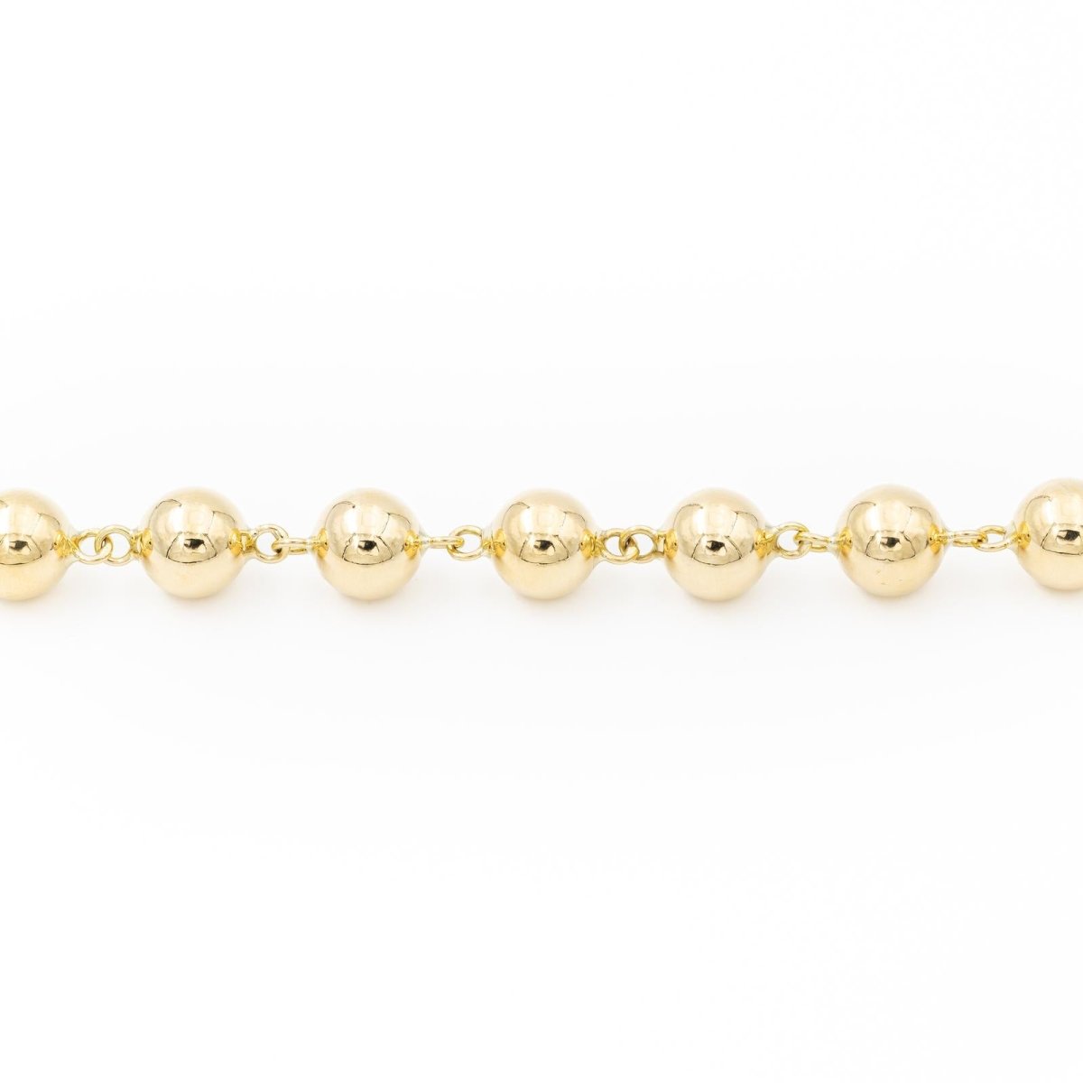 Bracelet Mailles boules en or jaune - Castafiore