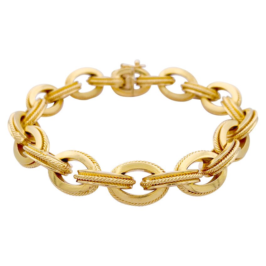 Bracelet maillons en or jaune - Castafiore