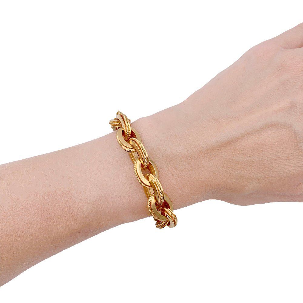 Bracelet maillons en or jaune - Castafiore