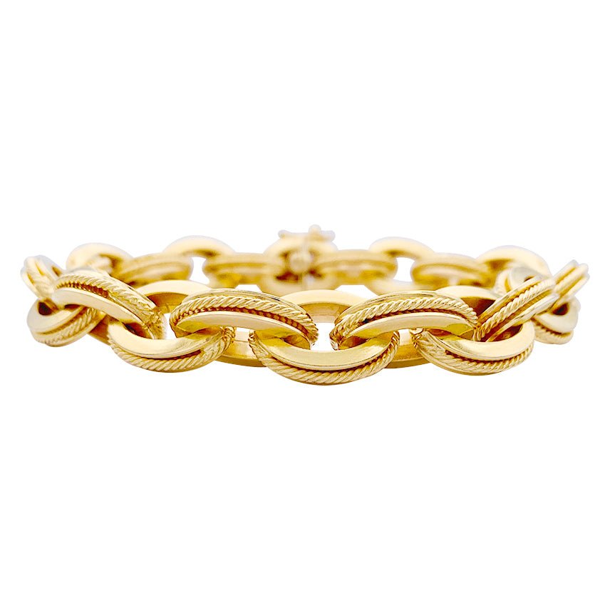 Bracelet maillons en or jaune - Castafiore