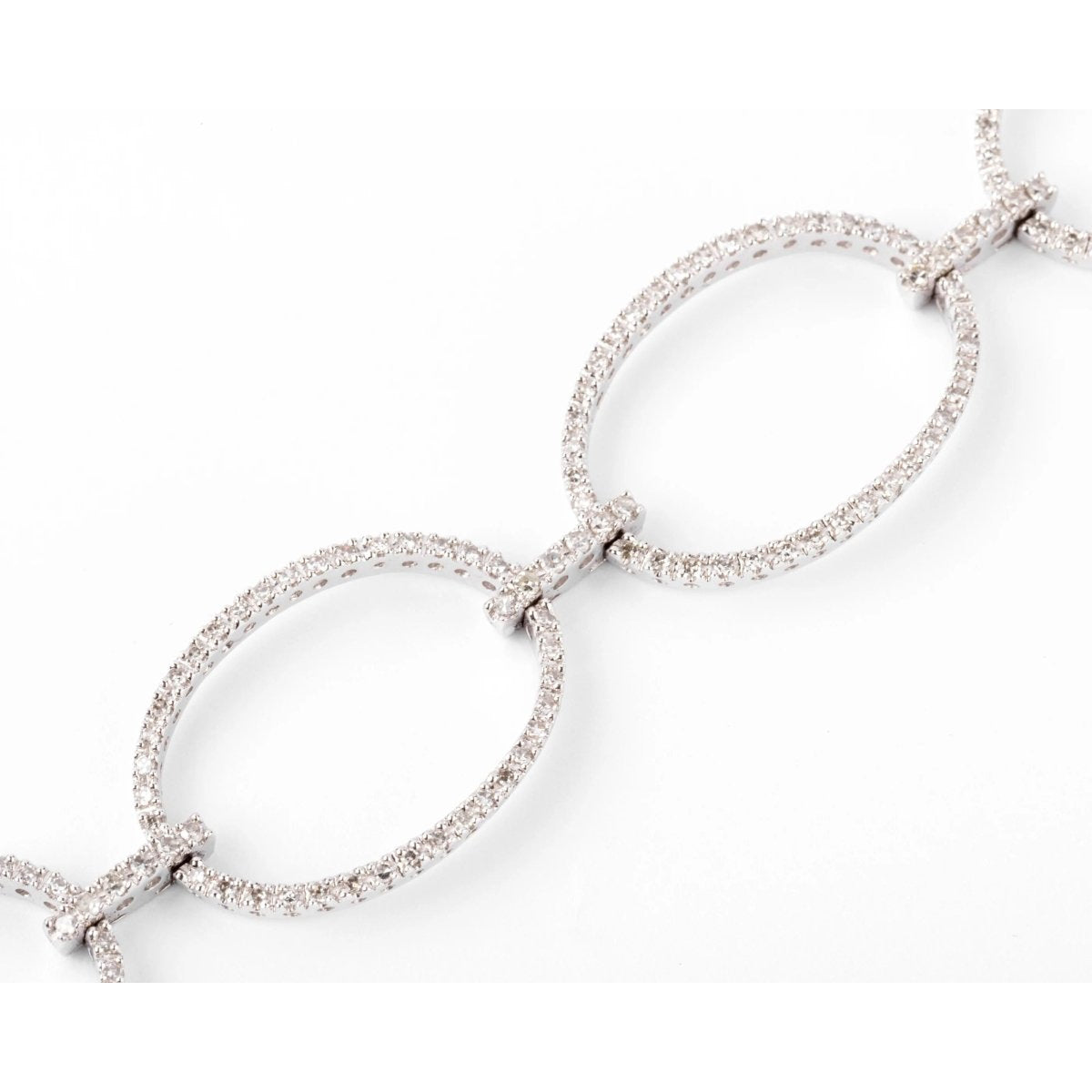 Bracelet maillons ovales en diamant - Castafiore