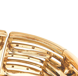 Bracelet Manchette CHANEL , "San Marco" or rose, diamants et spinelles - Castafiore