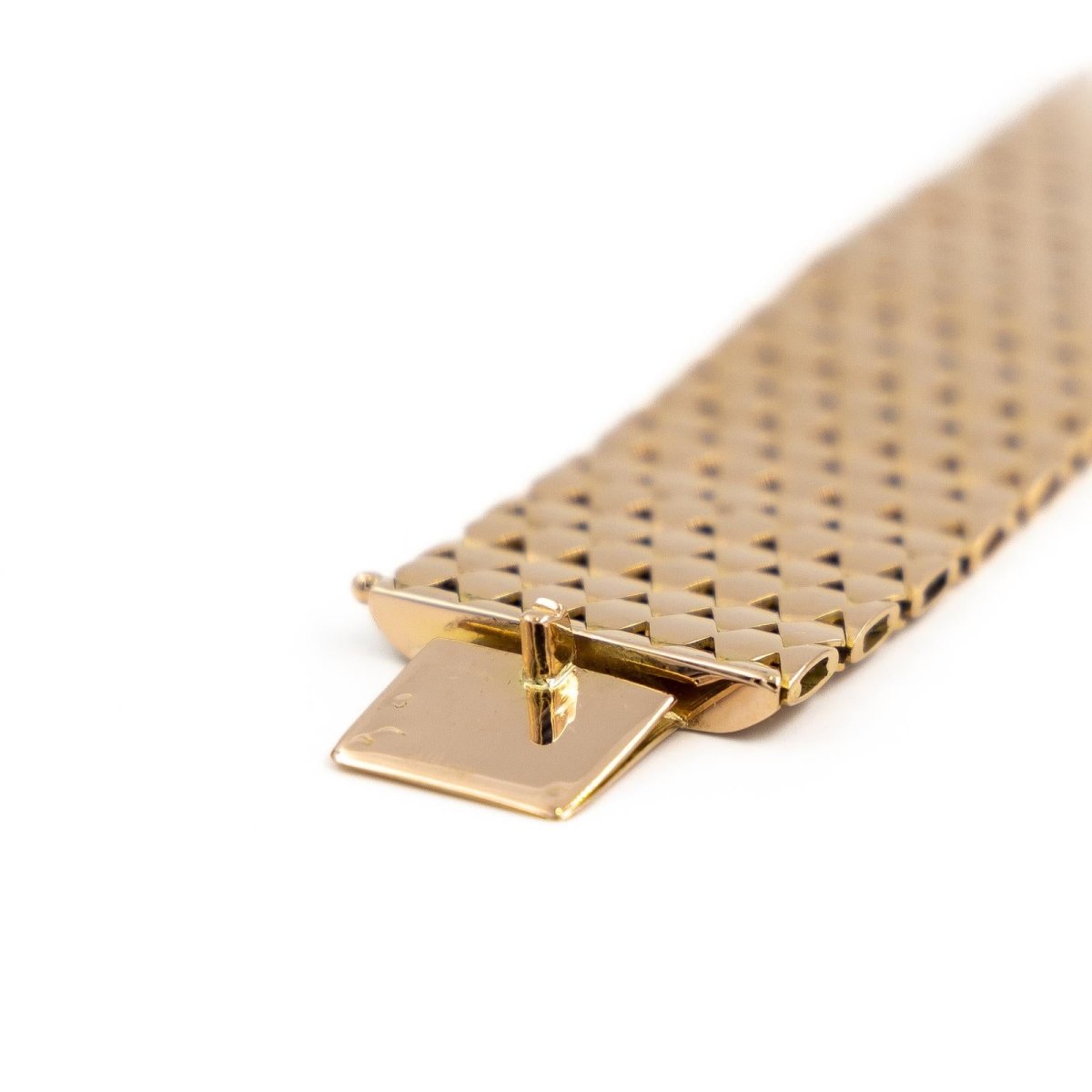 Bracelet Manchette écailles en or rose - Castafiore