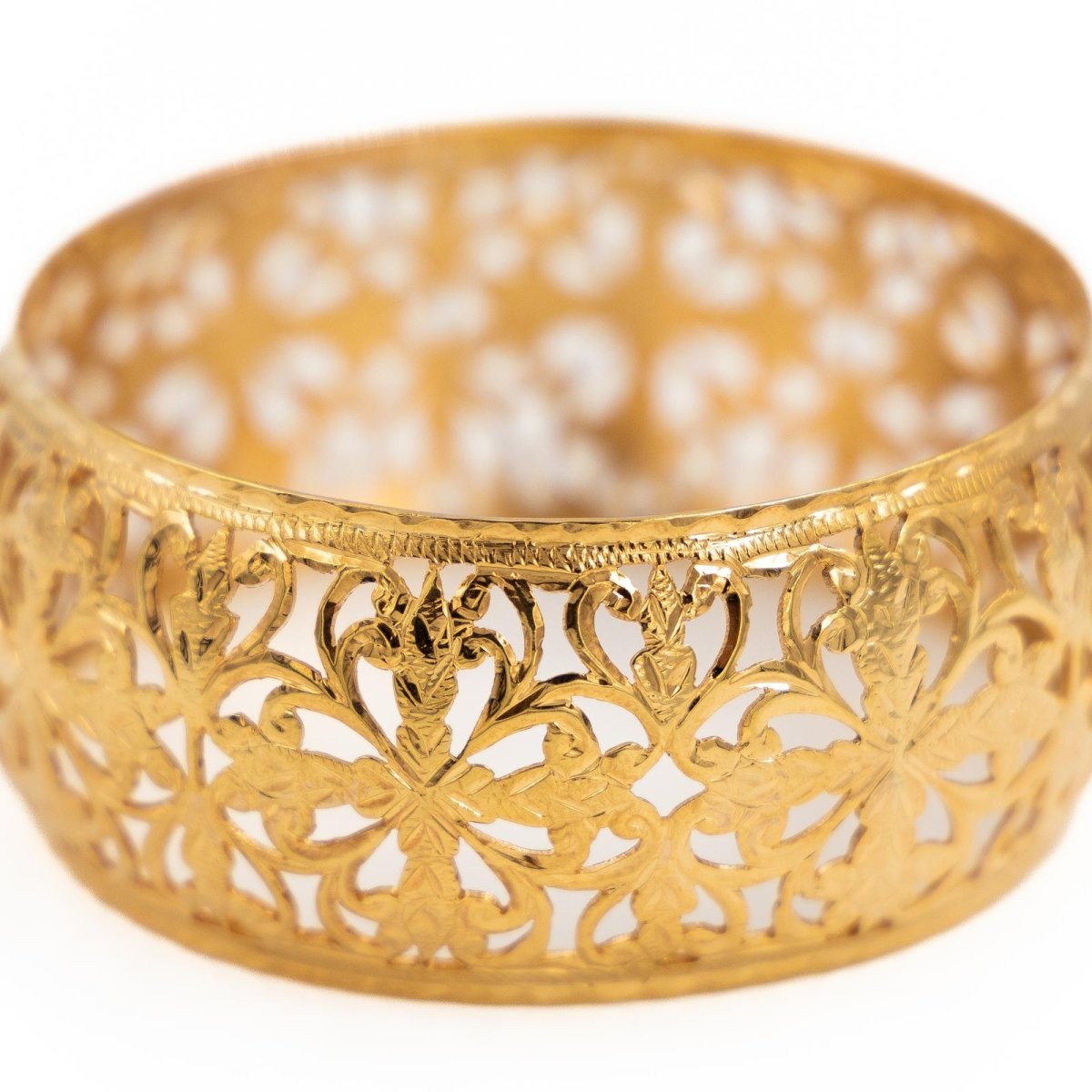 Bracelet Manchette en or jaune - Castafiore