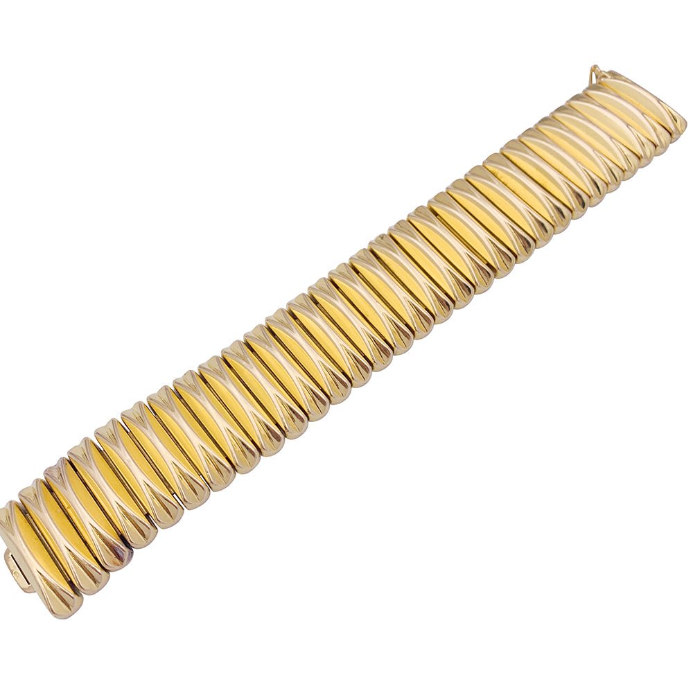 Bracelet Manchette en or jaune - Castafiore