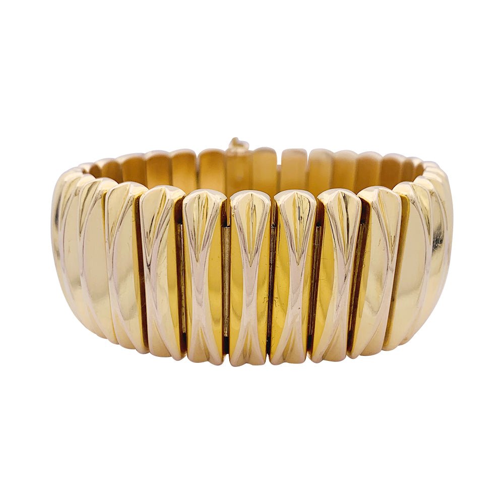 Bracelet Manchette en or jaune - Castafiore