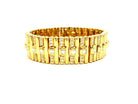 Bracelet Manchette en or jaune et en diamants - Castafiore