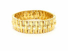 Bracelet Manchette en or jaune et en diamants - Castafiore