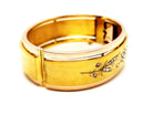 Bracelet Manchette fleurie en 2 ors et diamants - Castafiore