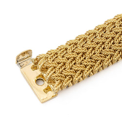 Bracelet Manchette GEORGES LENFANT en or jaune - Castafiore