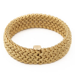 Bracelet Manchette GEORGES LENFANT en or jaune - Castafiore