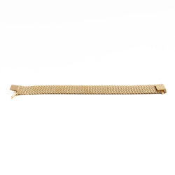 Bracelet Manchette maille en or jaune - Castafiore
