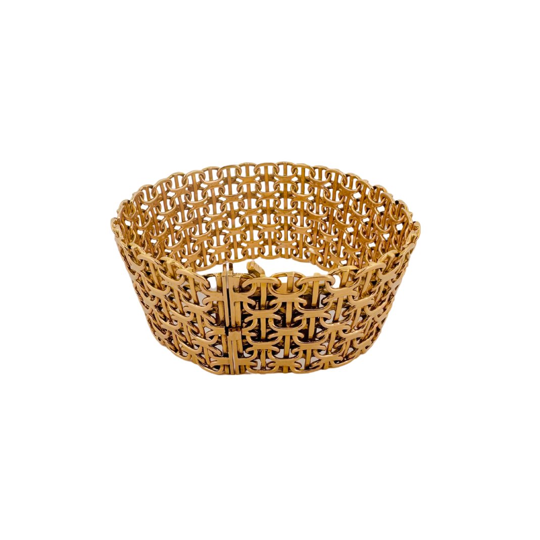 Bracelet Manchette MELLERIO en or jaune - Castafiore