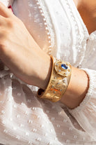Bracelet Manchette Or rose Saphir - Castafiore