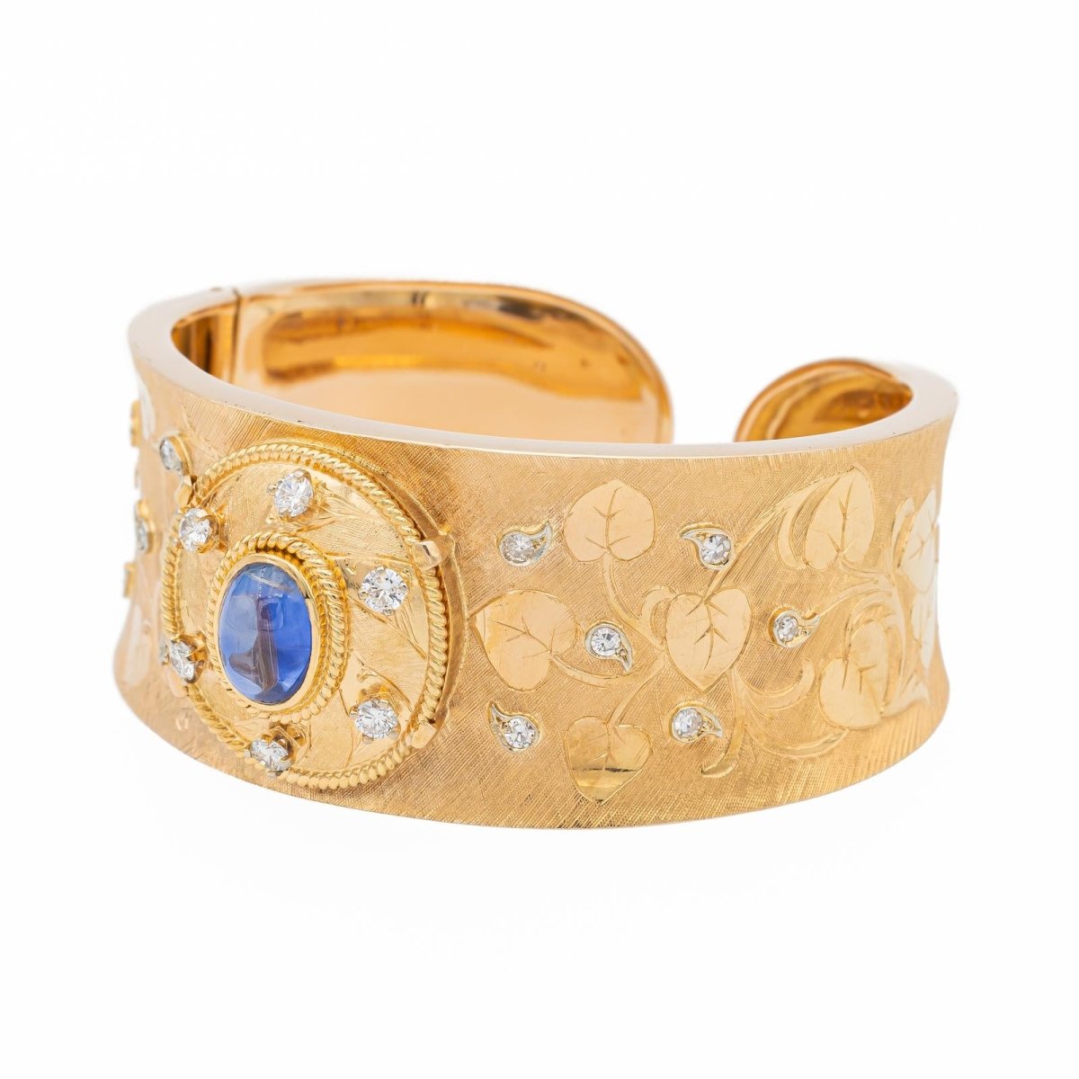 Bracelet Manchette Or rose Saphir - Castafiore