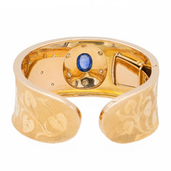 Bracelet Manchette Or rose Saphir - Castafiore