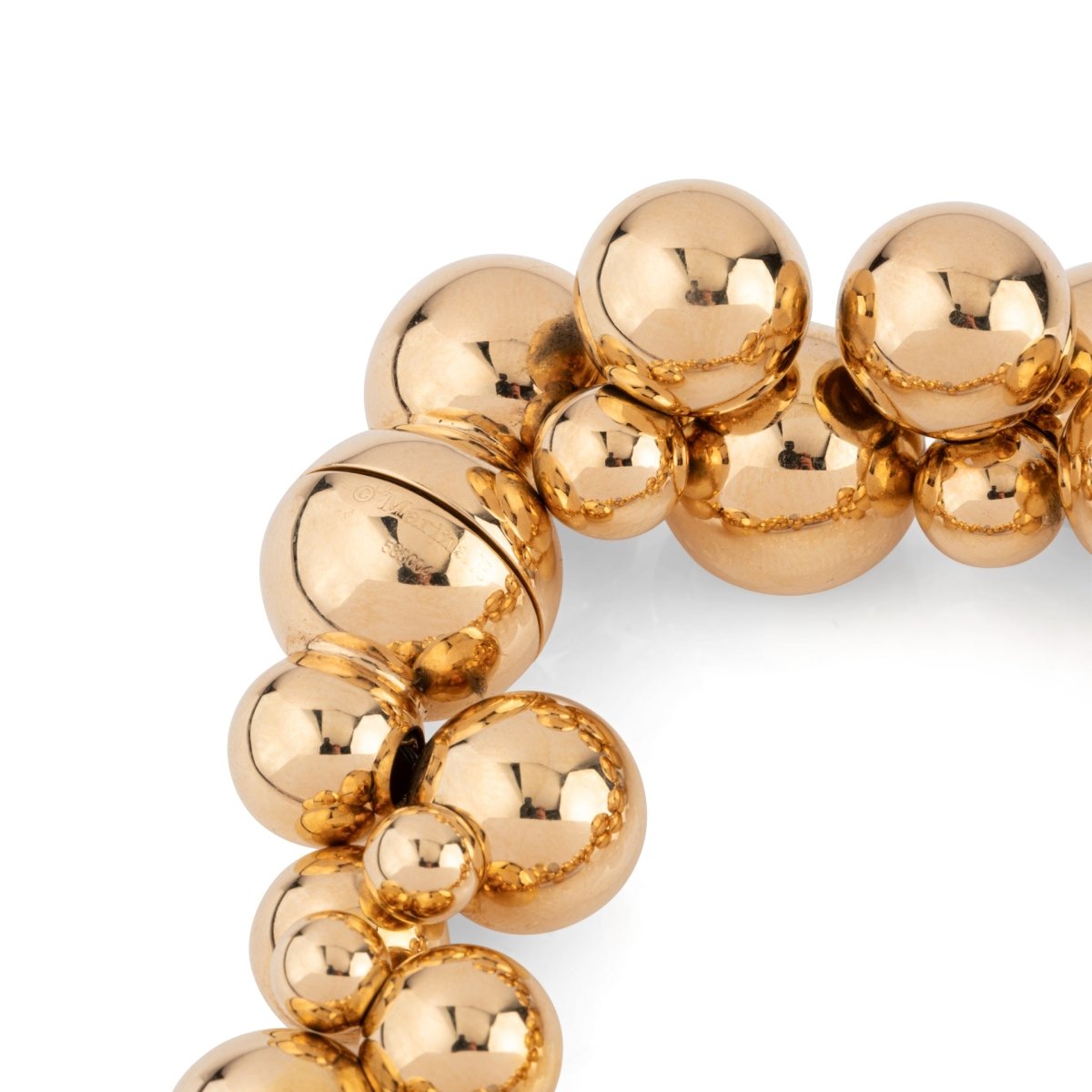 Bracelet Souple MARINA B Atomo en or jaune et diamants