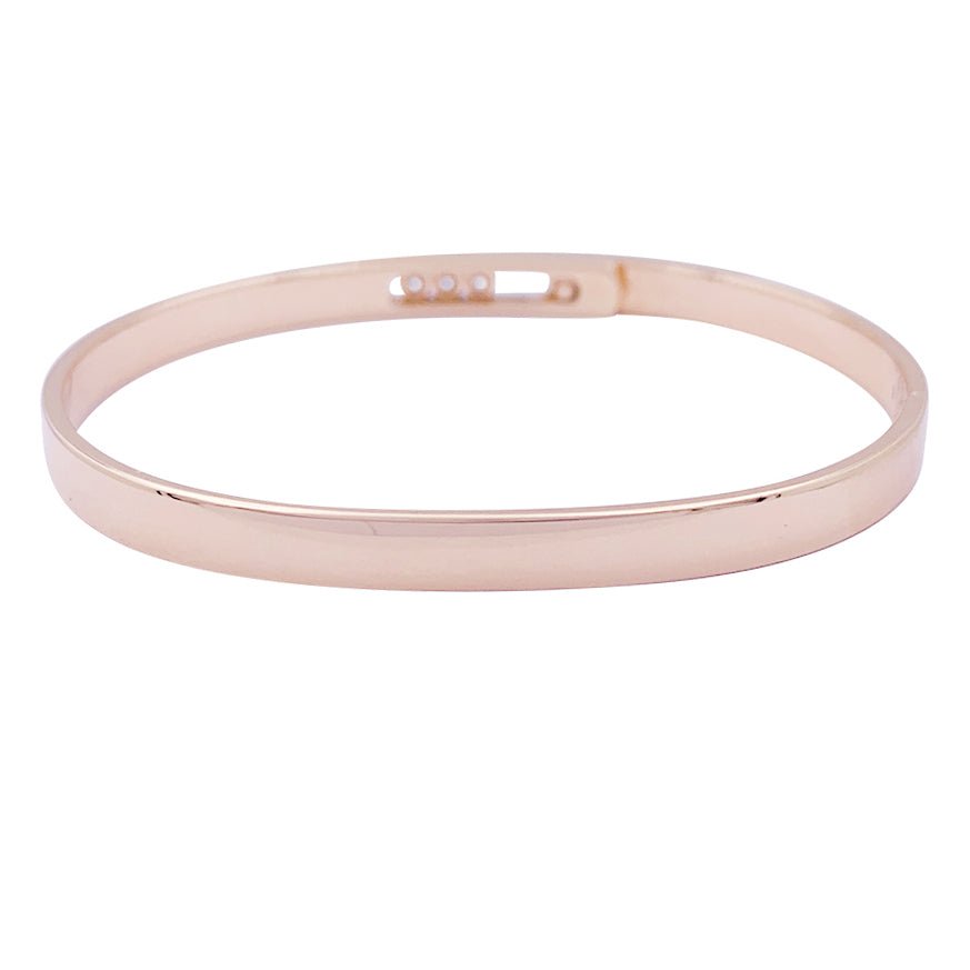 Bracelet Messika, "Bangle Move Noa", or rose et diamants. - Castafiore