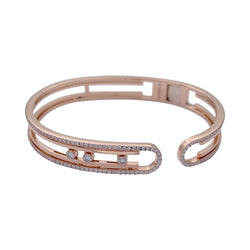 Bracelet Messika ,"Move 10th Anniversary", or rose et diamants - Castafiore