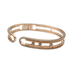 Bracelet Messika ,"Move 10th Anniversary", or rose et diamants - Castafiore