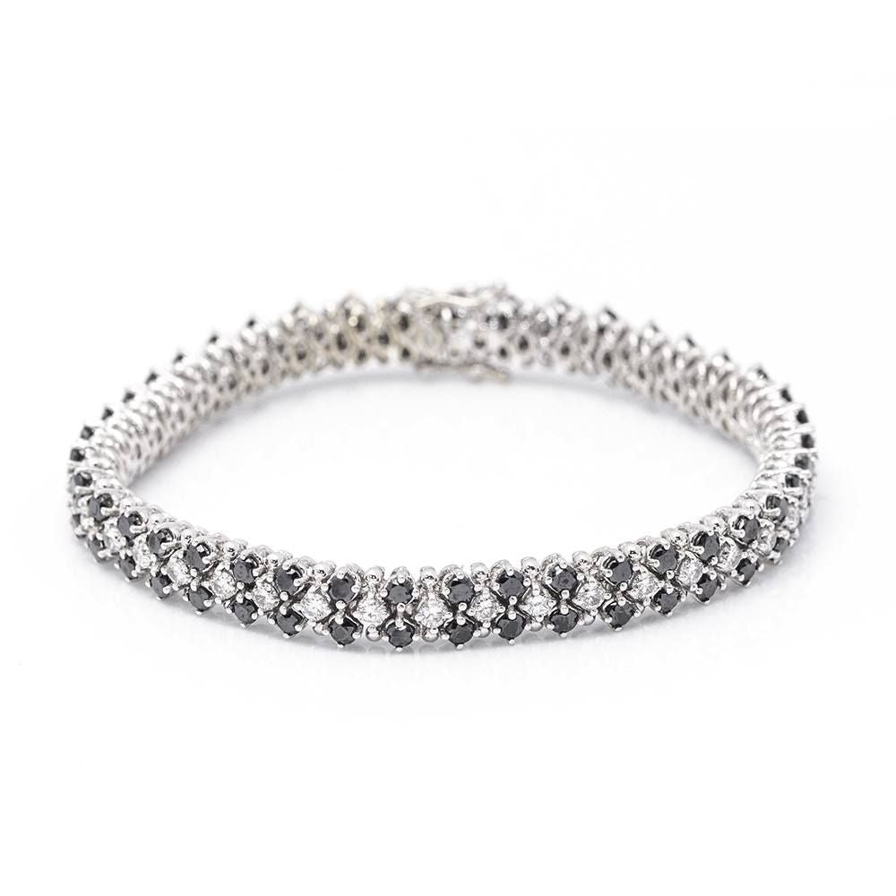 Bracelet NIGHT d'occasion en diamants et or blanc - Castafiore