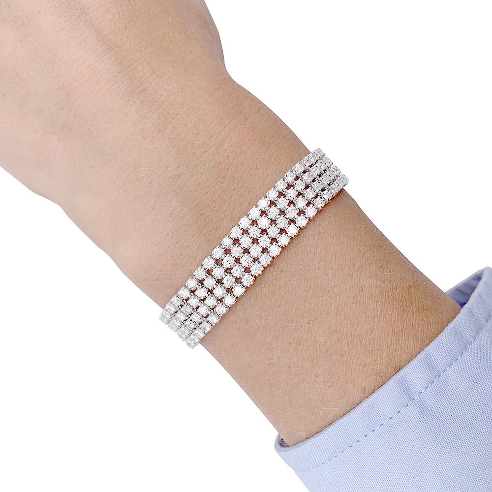 Bracelet or blanc, diamants - Castafiore