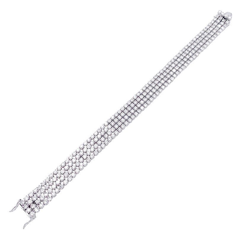 Bracelet or blanc, diamants - Castafiore