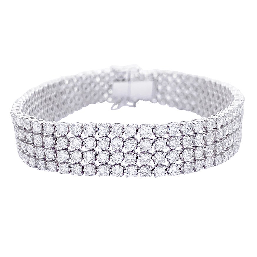 Bracelet or blanc, diamants - Castafiore