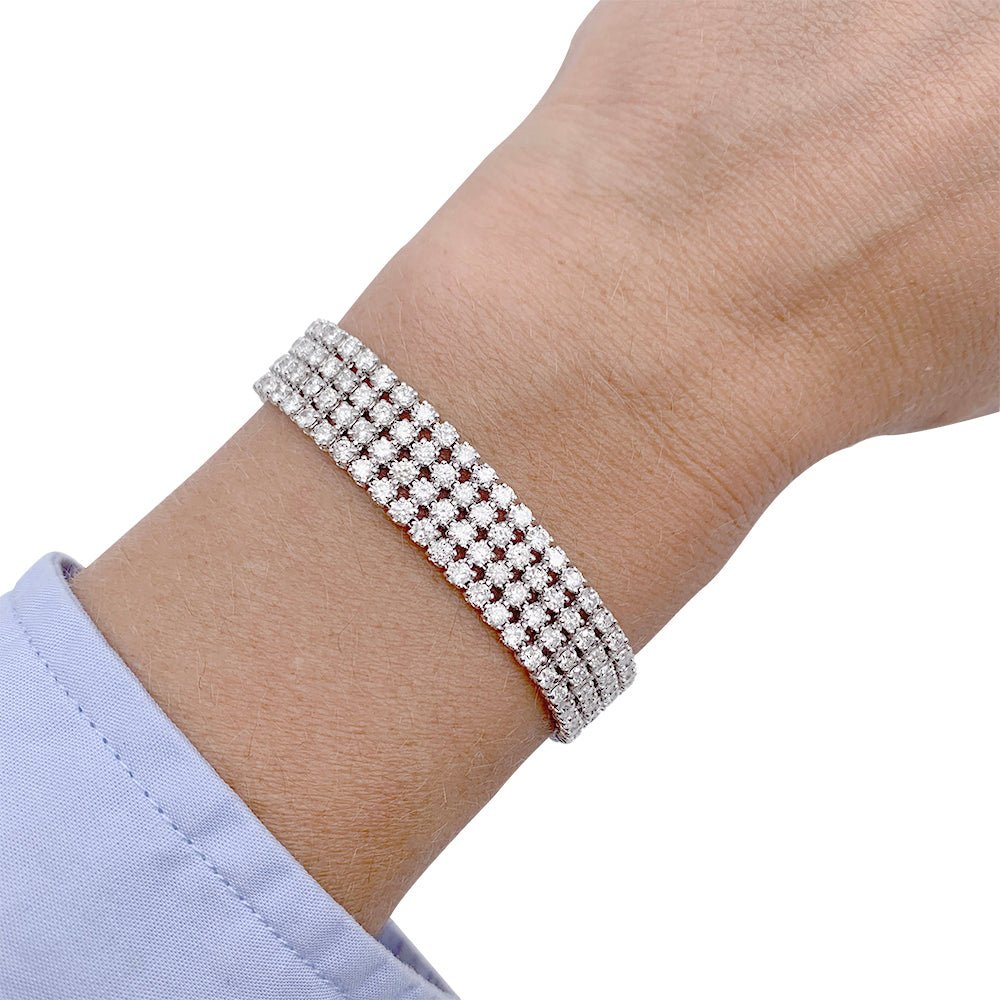 Bracelet or blanc, diamants - Castafiore