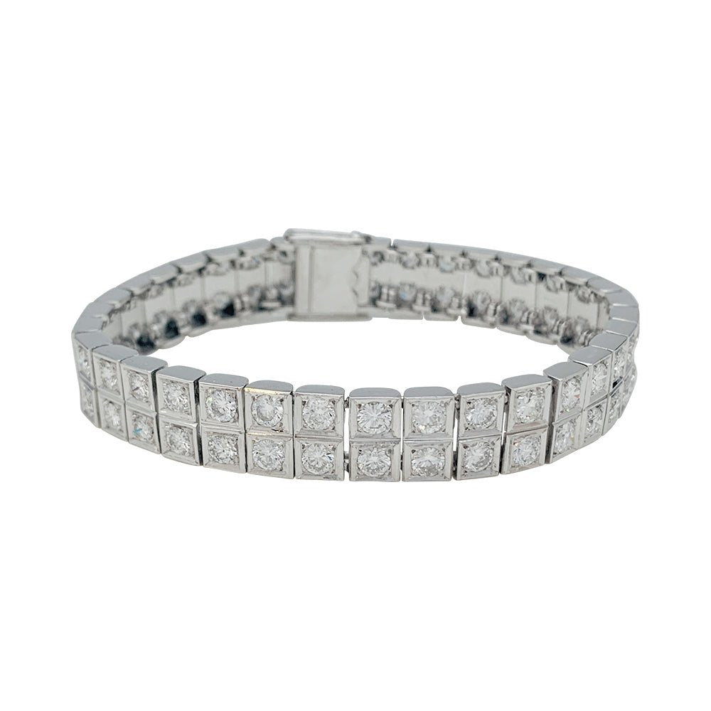 Bracelet or blanc et diamants - Castafiore