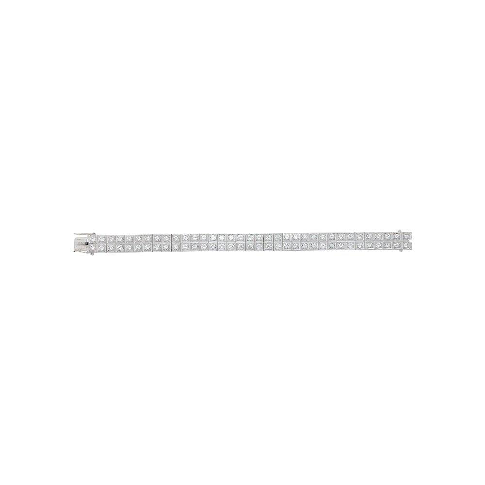 Bracelet or blanc et diamants - Castafiore