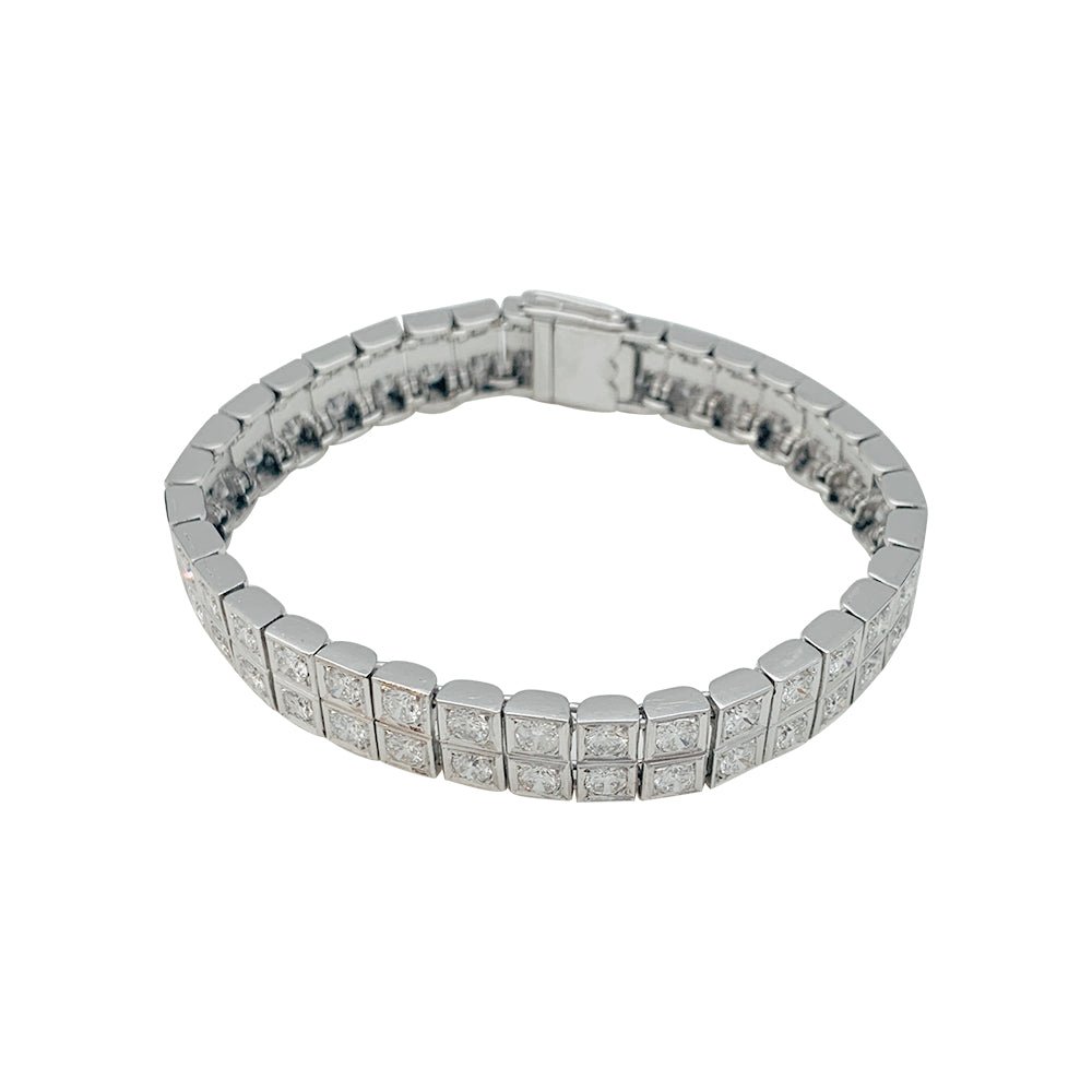 Bracelet or blanc et diamants - Castafiore