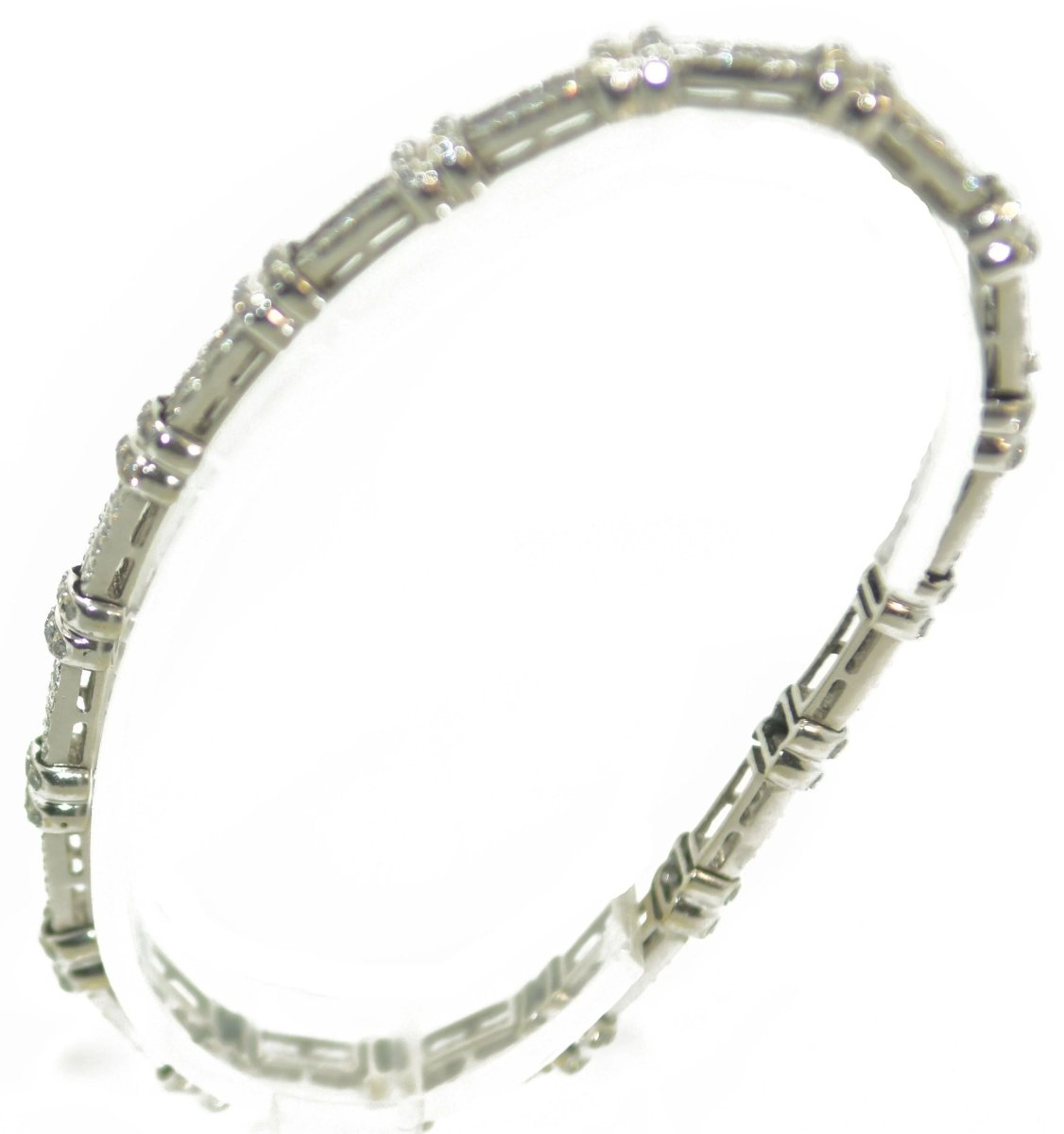 Bracelet or gris et diamant - Castafiore