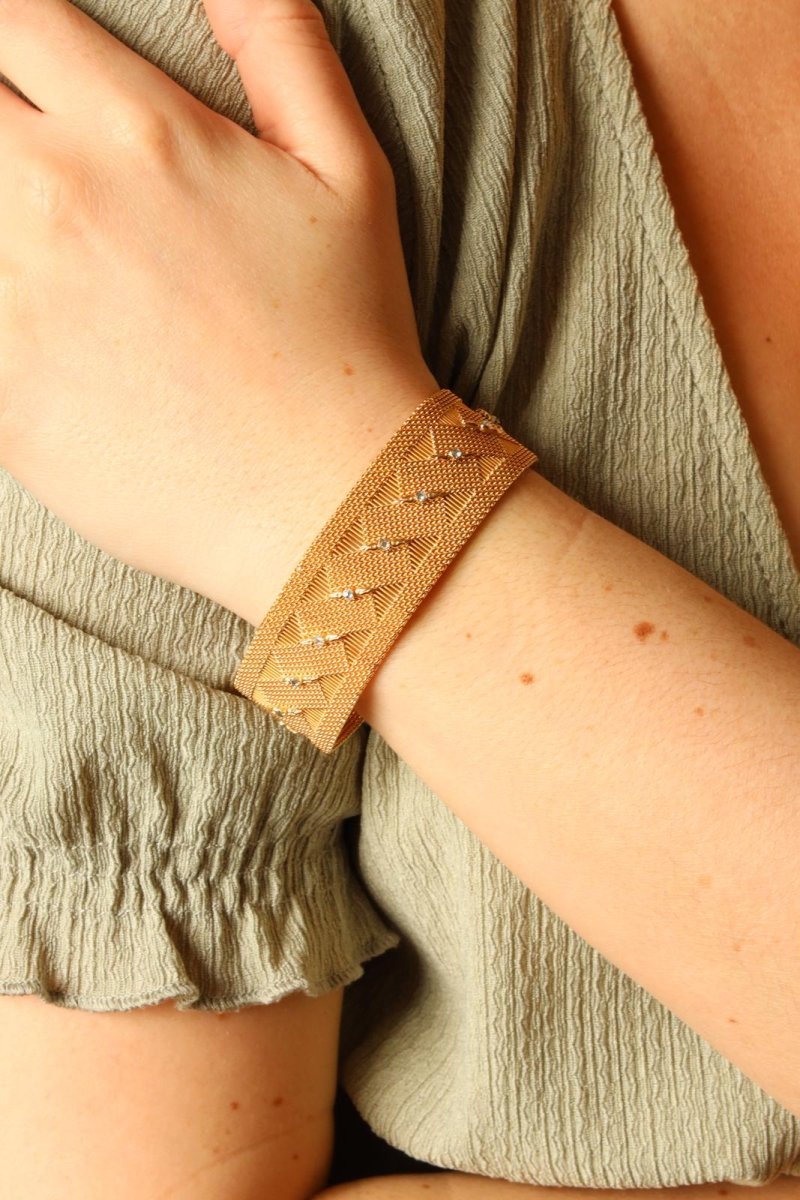 Bracelet Or jaune Diamant - Castafiore