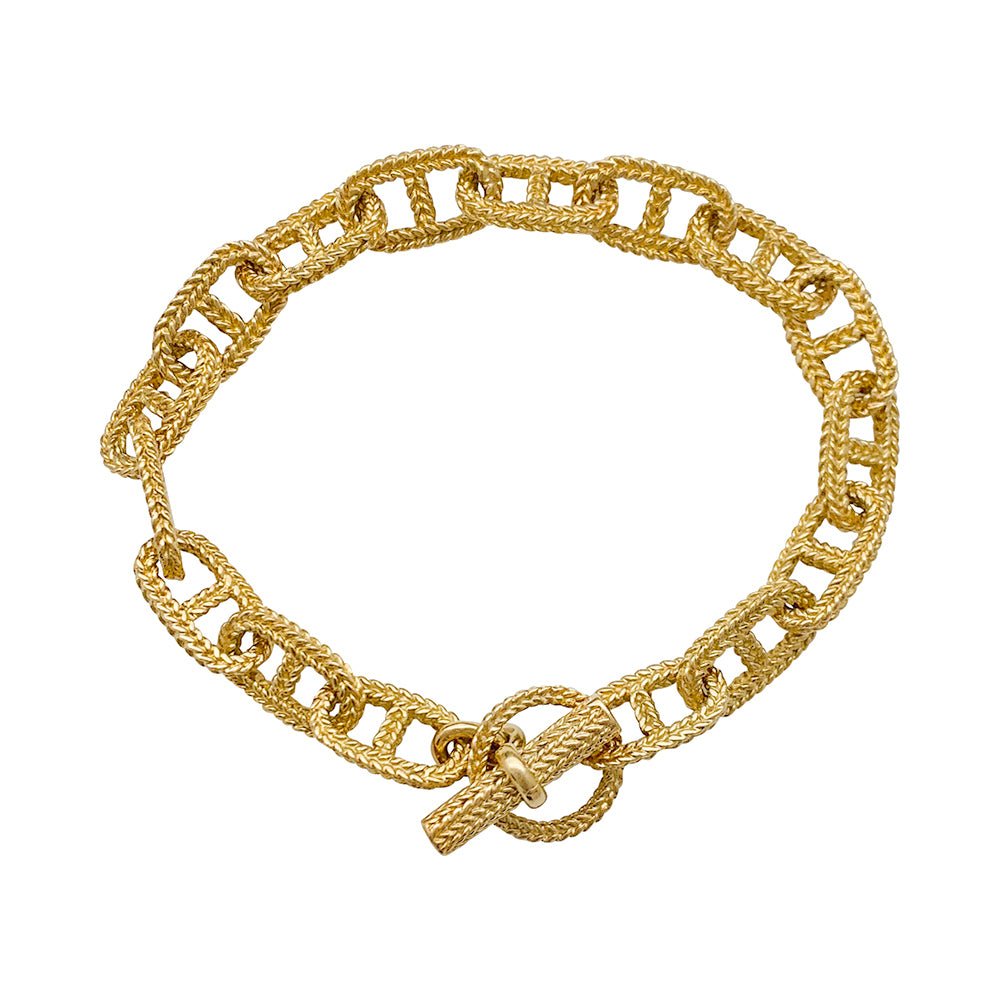 Bracelet or jaune, maille marine - Castafiore