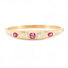 Bracelet or rose rubis diamants - Castafiore