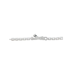 Bracelet "Panthère " CARTIER en or blanc, diamants, émeraude et onyx - Castafiore