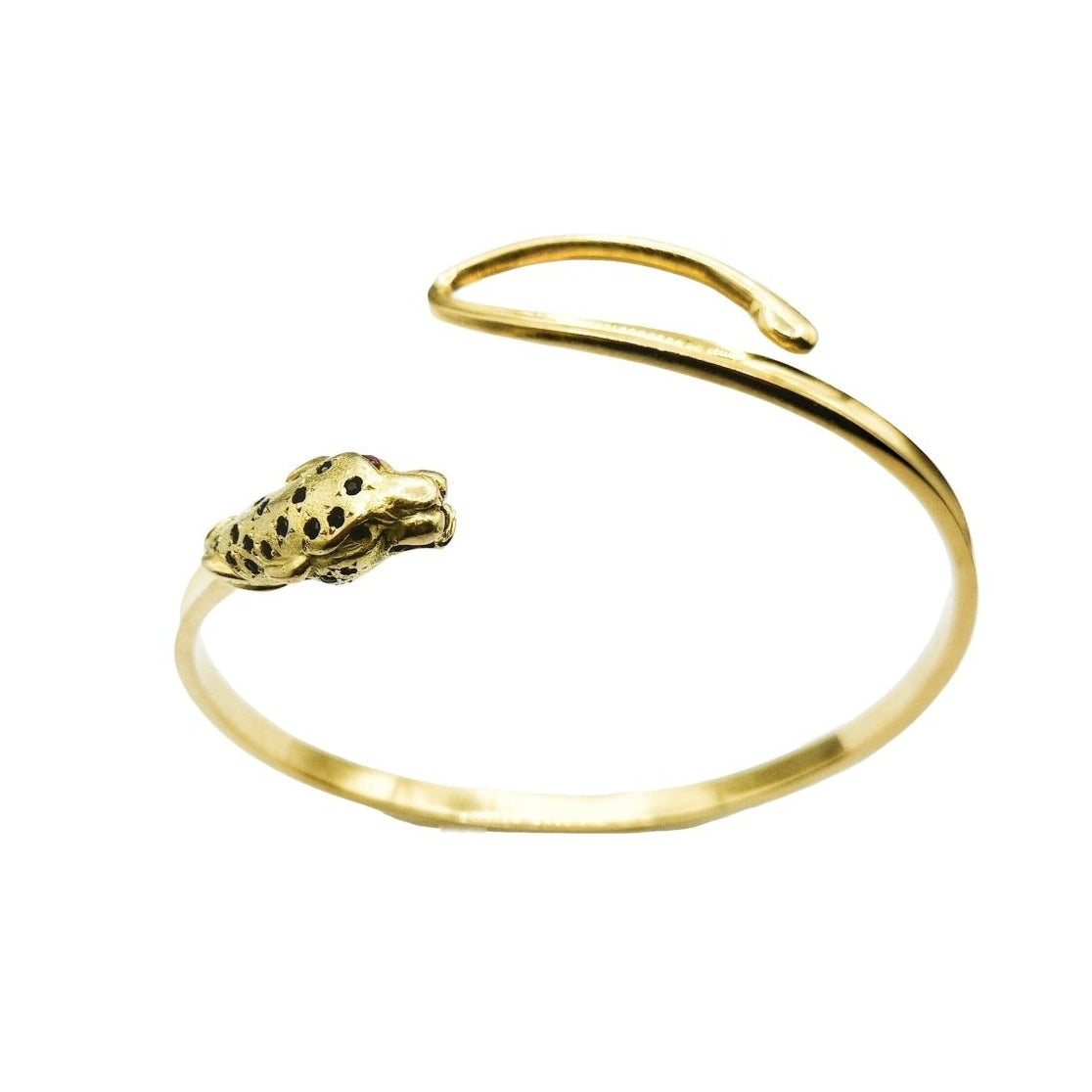 Bracelet "panthère" en or jaune - Castafiore