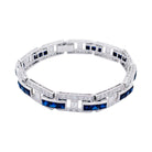 Bracelet platine, saphirs et diamants - Castafiore