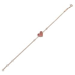 Bracelet Poiray, "L'Attrape-Coeur", or rose, opale rose, diamants - Castafiore