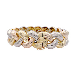 Bracelet POIRAY "Tresse" trois ors - Castafiore
