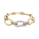 Bracelet POMELLATO "Paisley" en or jaune, or blanc et diamants. - Castafiore