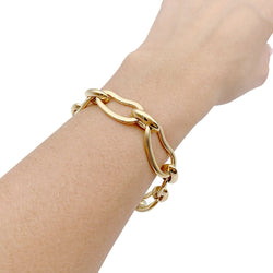 Bracelet POMELLATO "Paisley" en or jaune, or blanc et diamants. - Castafiore