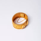 Bracelet rigide en or jaune, perles et diamants - Castafiore