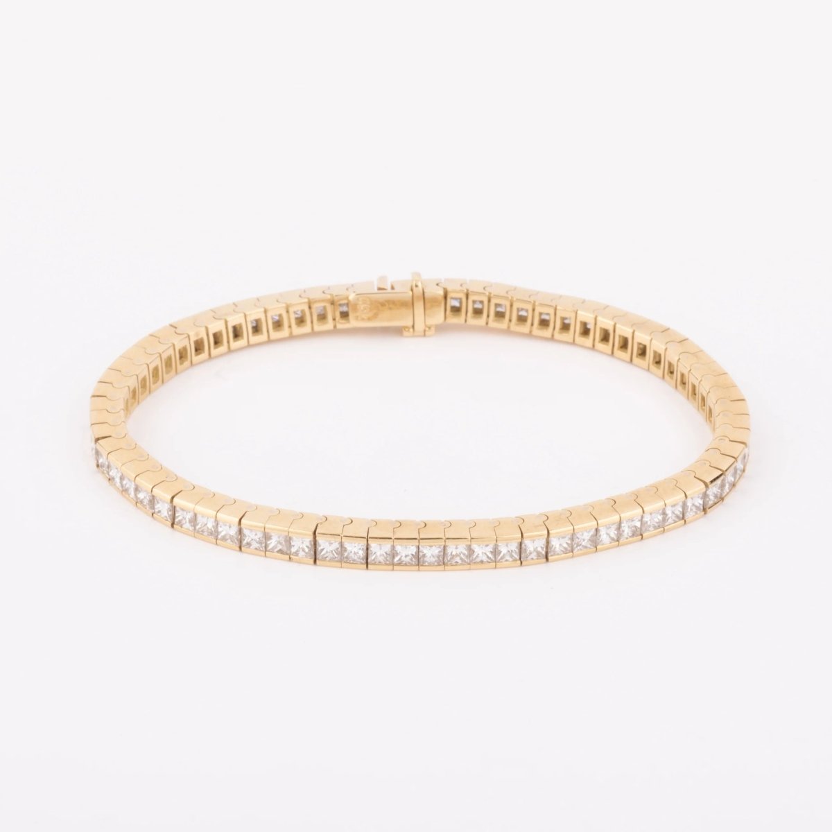 Bracelet riviere diamant taille princesse - Castafiore