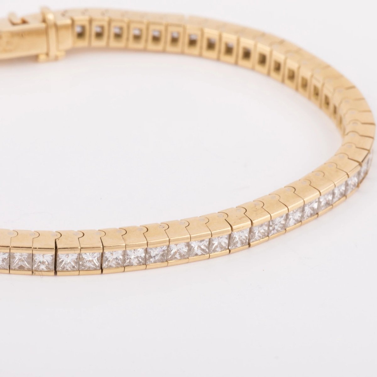 Bracelet riviere diamant taille princesse - Castafiore