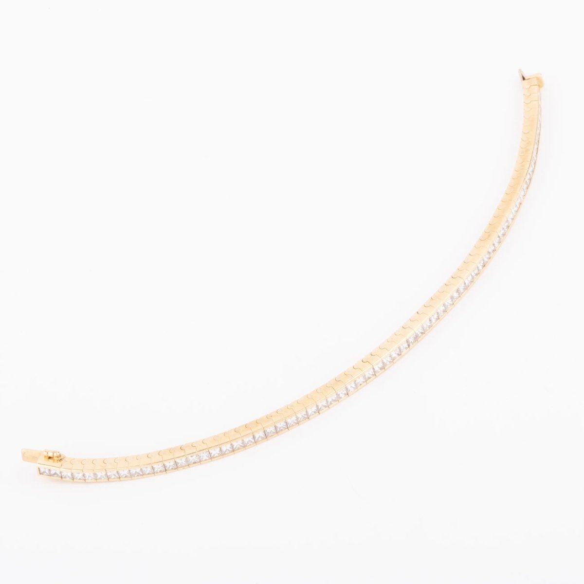 Bracelet riviere diamant taille princesse - Castafiore