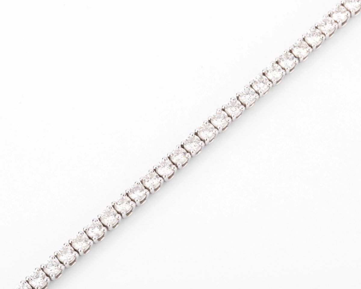Bracelet riviere en diamant et or gris - Castafiore